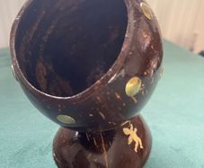 Handmade Vintage Coconut Shell Ashtray