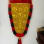 Elephant caparison, 40inch to 20inch, Handmade, Wall Decor, Nettipattam Kerala elephant decoration wall mount Image 3