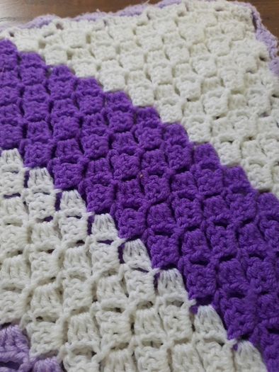 Pram blanket handmade
