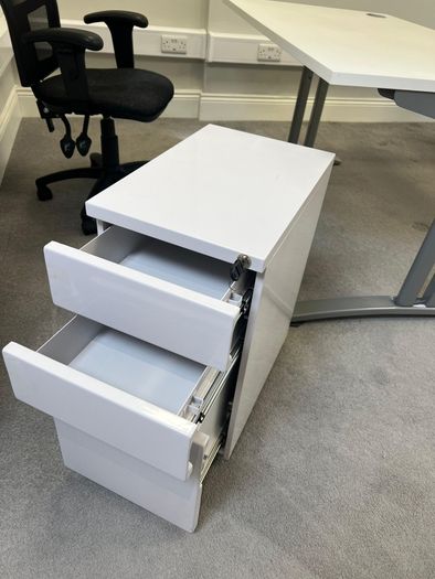 Complete Home Office Setup : Desk, Chair & Filing Cabinet