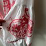 Melissa Odabash Romilly Embroidered Kaftan Cover Up White Watermelon Pink Image 4