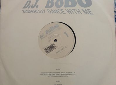 DJ BoBo Somebody Dance With Me Original 1993 UK 12 inch Vinyl Sonix 12SONIX 1