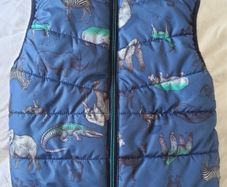 Name It Gilet Sleeveless Puffer Jacket Animal Print Age 6.