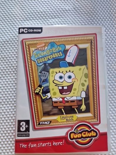 Sponge Bob Square Pants Employee of the Month Pc cd rom games Original