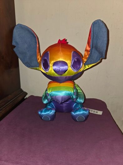 Disney Store Pride Collection Rainbow Satin Stitch with Heart