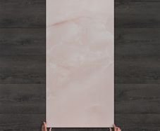 Onyx pink marble-effect porcelain tiles