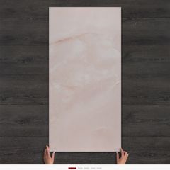 Onyx pink marble-effect porcelain tiles