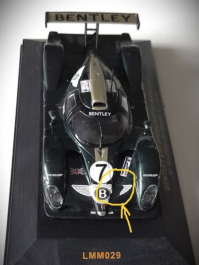 Diecast Model Le Mans Bentley EXP Speed 8 2001 - IXO Le Mans 1:43