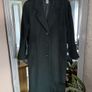 Rare Vintage Jacqueline Ferrar Forest Green 100% Wool Long Coat Size 6-10 Image 2