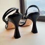 OFFICE strappy knot heeled sandals size 5/38 Image 6