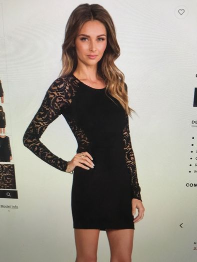 Parker Black Lace Dress