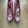 Bordello Pink Glitter Stiletto Heels UK 4.5 Image 3