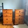 Solid Pine Wardrobe & Matching Bedside Lockers Set of 3 Image 2