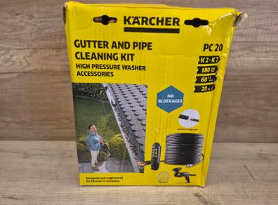 Karcher 20 m Pipe and Guttering Cleaning Kit, Pressure Washer Accessory
