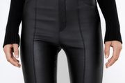 Zara Faux Leather High Waist Leggings