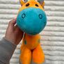 Palz Orange Plush Soft Giraffe His neck is a bit too loose Used Please look at the pictures Image 3