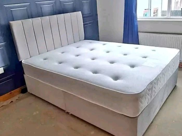 New Stylish single ,Double 4ft, 4ft6, King 5ft And 6ft Superking Sizes Divan Beds Instock. Drawers And Optional Tufted Mattresses Available. Free Delivery