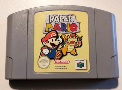 Paper Mario N64 Nintendo 64 cartridge