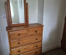 Classic Wooden Dressing Table with Mirror