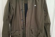 Men's Olive Green Waterproof Parka Jacket