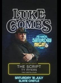 2 Luke Comb tickets // dublin slane