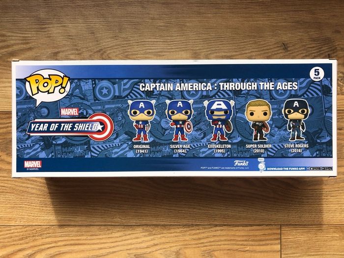 Captain America: Through the Ages 5 Pack Funko Pop!