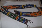 a vintage hand made bead belt