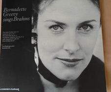 +1          Bernadette Greevy Sings Brahms, a 1975 classical G/F LP Irish label Claddagh Records, Irish mezzo-soprano