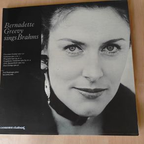 Bernadette Greevy Sings Brahms, a 1975 classical G/F LP Irish label Claddagh Records, Irish mezzo-soprano