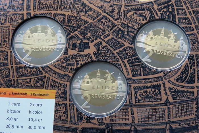 Rembrandt BUNC special coins set - Royal Dutch Mint 2006