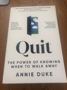 Quit -by Annie Duke -brand new