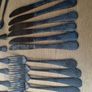 SABICHI  48 Piece Cutlery Set Hammered Black Image 3