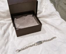 Authentic Gucci Sterling Silver Necklace & Bracelet Set | Box & Dust Bags