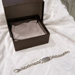 Authentic Gucci Sterling Silver Necklace & Bracelet Set | Box & Dust Bags