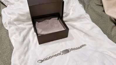 Authentic Gucci Sterling Silver Necklace & Bracelet Set | Box & Dust Bags