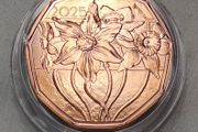 Austria 5 Euro Copper (.999) Uncirculated Coin 2025 - Narcissus - Easter coins