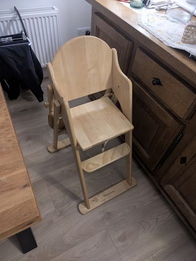 Solid wood high chair