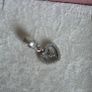 Pandora Disney Tinker Bell heart dangle charm features a sparkling pave-set cubic zirconia in good condition Image 3
