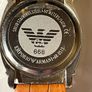 Mens Emporio Armani Classic Cushion-Case Quartz Watch new battery fitted like new Image 3