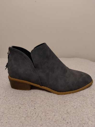 Grey Suede Ankle Boots