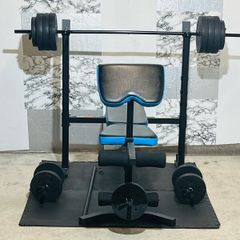 (new Condition) Bench 50kg Weights Barbell Mats