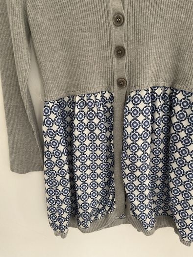 cardigan Bnwot small Benetton cardigan with satin peplum
