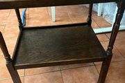 Vintage Wooden Two-Tier Side Table / Serving Table