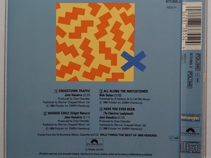 Jimi Hendrix - Crosstown Traffic - CD Single