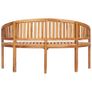 Banana Bench 151 cm Solid Teak Wood Image 4