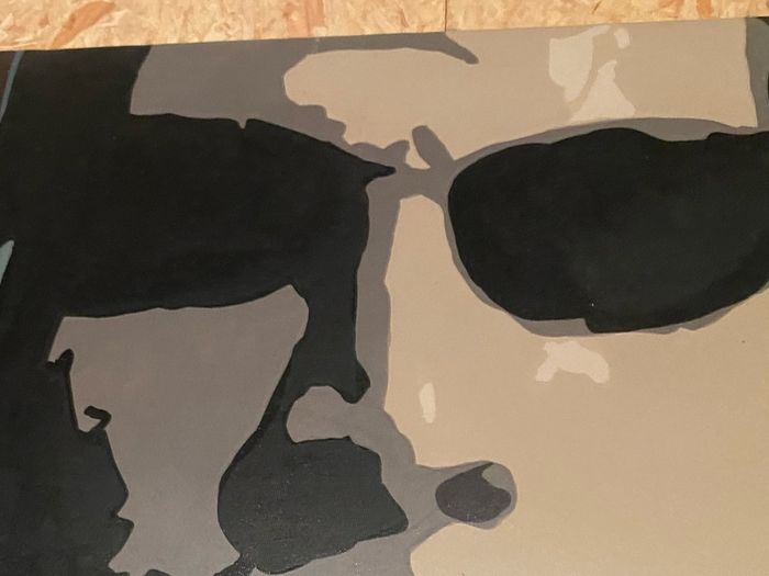 painting of Neo from the matrix