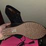 Mulberry Ink Blue Studded Wedges Size 41 Image 7