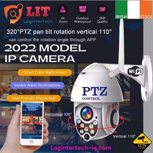 Smart IP Video Camera 2MP Wi-Fi Cctv Night Vision Calving Security Camera Wifi Indoor/Outdoor Hd Ptz Home