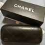 Chanel Black Leather Quilted Hardshell Sunglasses Case Image 6