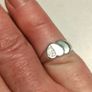 1978 Double Heart Sterling Silver Ring Image 9